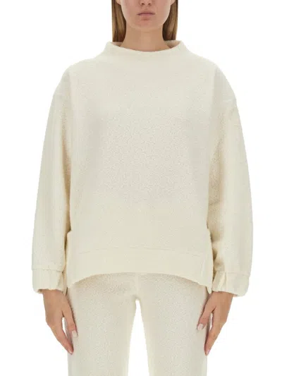 Parajumpers Kira Logo-patch Bouclé Jumper In White