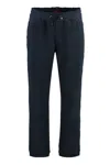 Parajumpers Kiri Cotton Blend Trousers In Blue