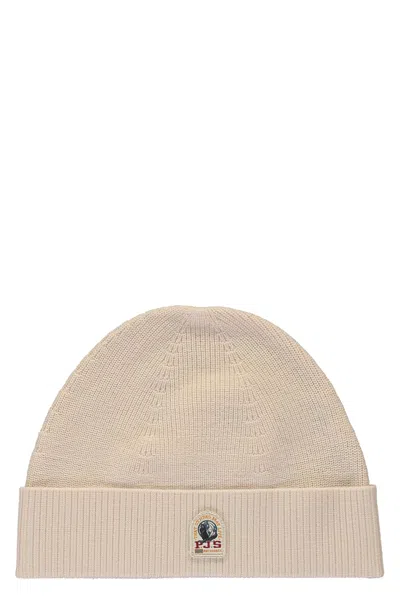 Parajumpers Knitted Winter Hat In Brown