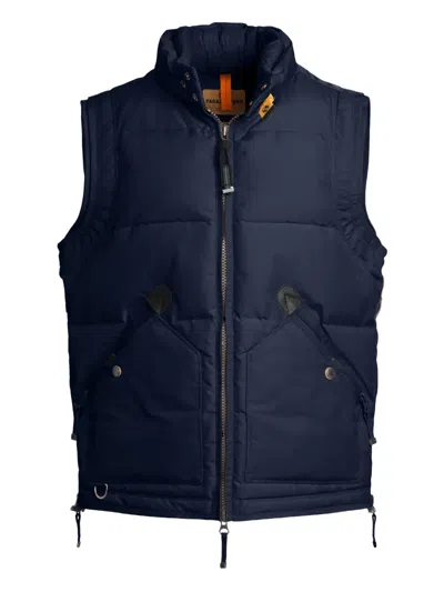 Parajumpers Kobuk Quilted Pocket Gilet In Blue