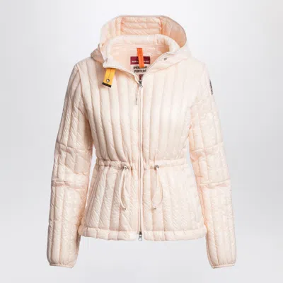 Parajumpers Kuon Short Down Jacket Light Pink In Yellow