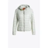 PARAJUMPERS PARAJUMPERS KYM FLEECE AND NYLON HOODED JACKET MOCHI