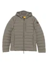 Parajumpers Last Minute Hooded Down Jacket In Gray