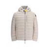 Parajumpers Lightweight Quilted Jacket With Hood In Neutral