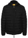 Parajumpers Last Minute Mens Hooded Down Padded Jacket In Black 541