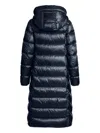 Parajumpers Leah Hooded Quilted Coat In Blue