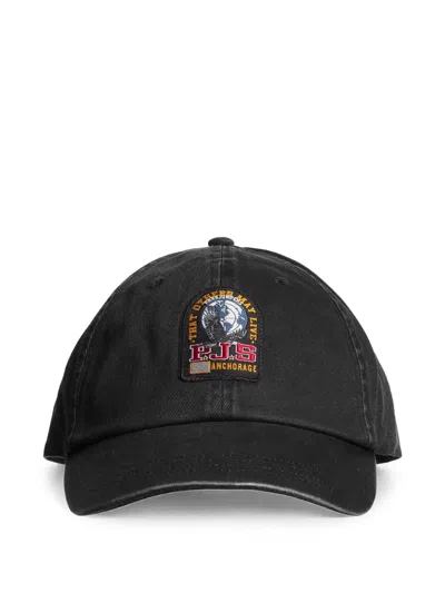 Parajumpers Leod Logo-patch Baseball Cap In Black