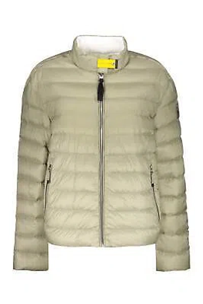 Pre-owned Parajumpers Letizia Reverso Short Down Jacket In Green