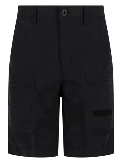Parajumpers Lex Straight Cut Polyamide Shorts In Black
