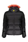 Parajumpers Down Jacket With Hood And Drawstring In Black