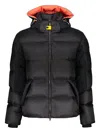 Parajumpers Down Jacket With Hood And Drawstring In Black
