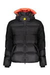 Parajumpers Down Jacket With Hood And Drawstring In Black
