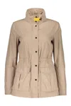 Parajumpers Button Collar Jacket In Brown