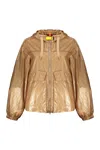Parajumpers Lightweight Beige Jacket With Adjustable Hood Elegant In Brown