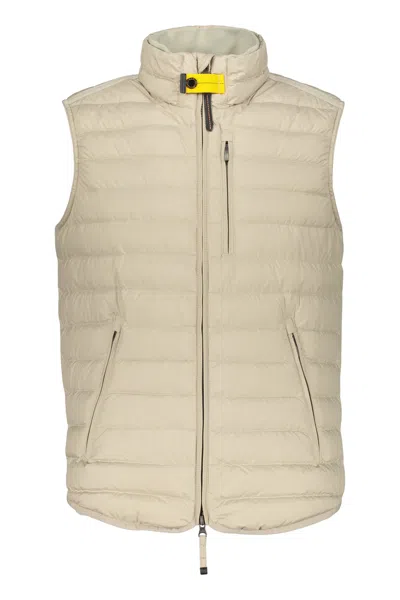 Parajumpers Lightweight Beige Padded Gilet With Pockets In Neutral
