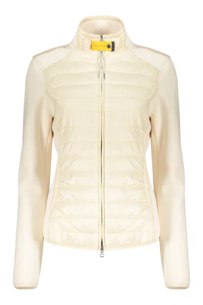 PARAJUMPERS LIGHTWEIGHT CREAM JACKET WITH ELEGANT ZIP