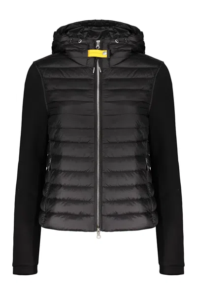 Parajumpers Lightweight Padded Jacket With Elegant Hood In Black