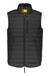 Parajumpers Lightweight Padded Vest With Pockets In Black