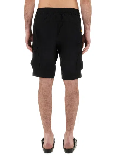 Parajumpers Lightweight Polyester Shorts In Black