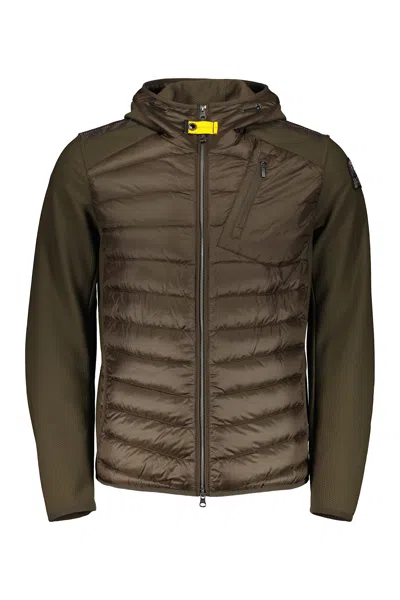 Parajumpers Lightweight Quilted Jacket With Hood In Green