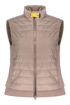 Parajumpers Lightweight Sleeveless Jacket With Zip And Pockets In Brown