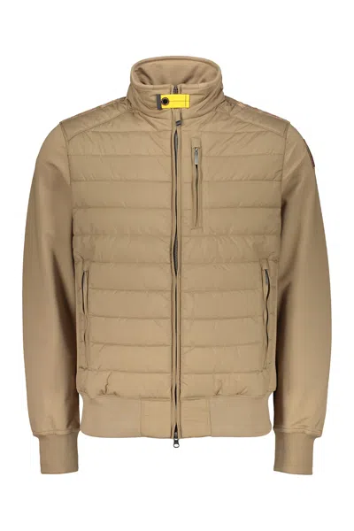 Parajumpers Lightweight Sports Jacket With Elastic Sleeves In Brown