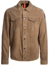 Parajumpers Logo-appliqué Shirt In Brown