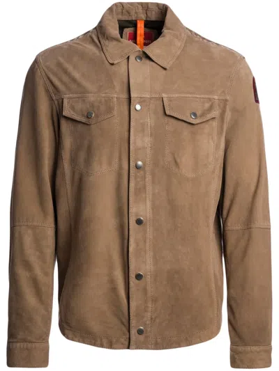 Parajumpers Logo-appliqué Shirt In Neutrals
