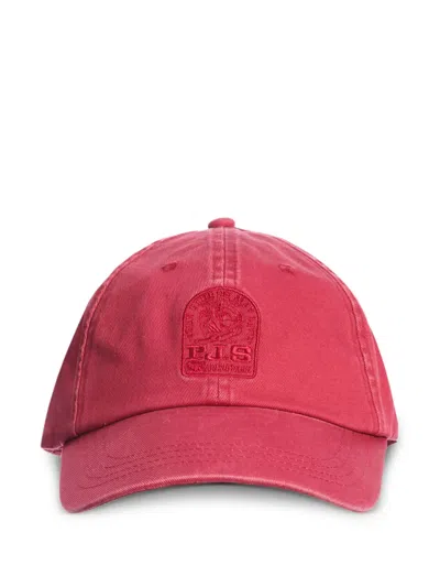 Parajumpers Logo-embroidered Baseball Cap In Red