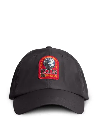 Parajumpers Logo-patch Baseball Cap In Black