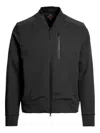 Parajumpers Logo-patch Bomber Jacket In Blue