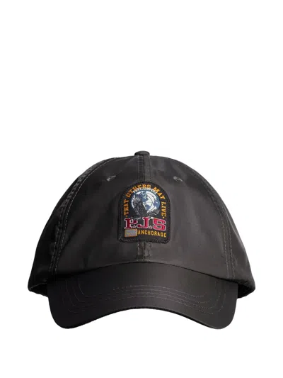 Parajumpers Logo-patch Cap In Gray