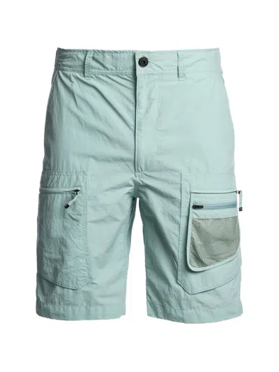Parajumpers Logo-patch Cargo Shorts In Blue