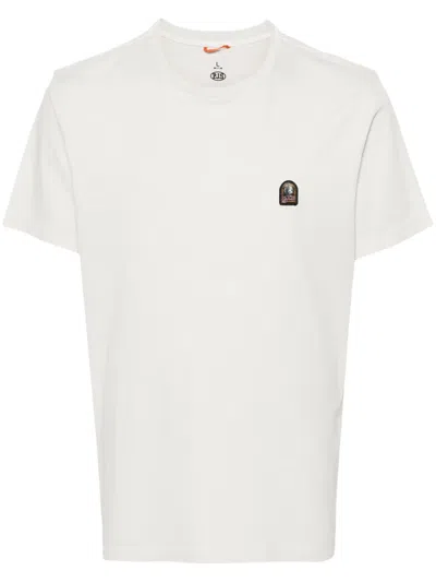 Parajumpers Logo-patch Cotton T-shirt In White