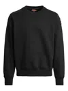 Parajumpers Logo-patch Crew-neck Sweatshirt In Black