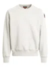 Parajumpers Logo-patch Crew-neck Sweatshirt In White