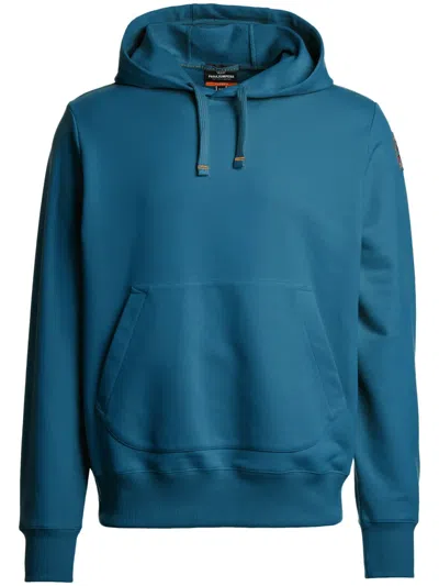 Parajumpers Logo-patch Hoodie In Blue