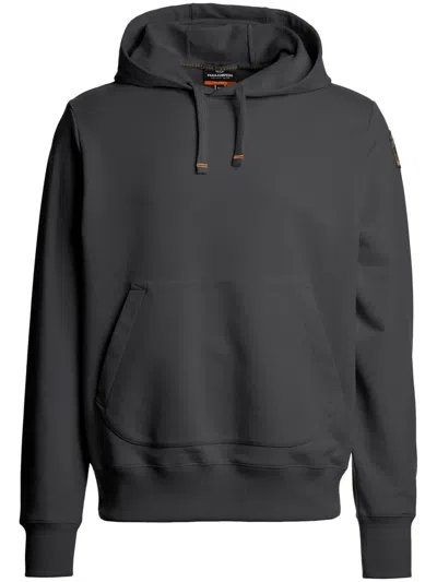 Parajumpers Logo-patch Hoodie In Grey
