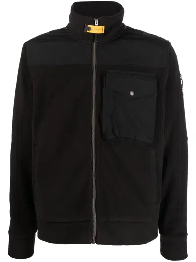 Parajumpers Logo-patch Jacket In Black