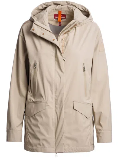 Parajumpers Logo-patch Jacket In Neutrals