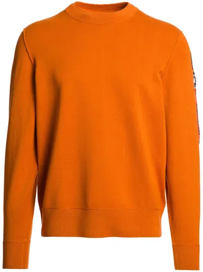 Parajumpers Logo-patch Jumper In Orange