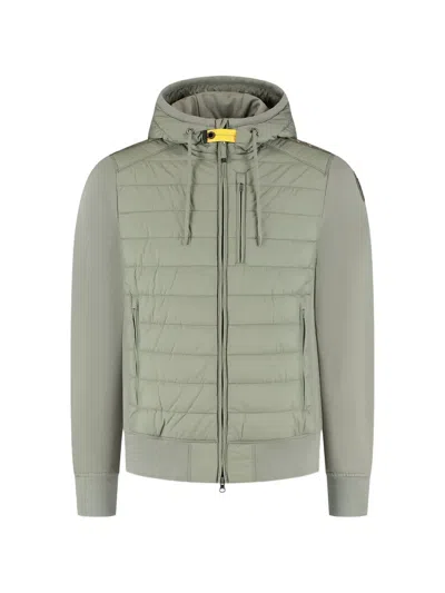 Parajumpers Logo-patch Padded Jacket In Green