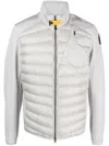 Parajumpers Logo-patch Padded Jacket In Grey