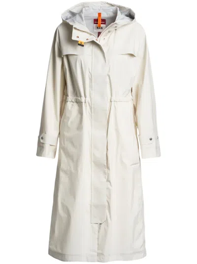 Parajumpers Logo-patch Parka In White