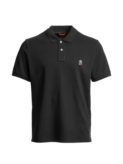 Parajumpers Logo-patch Polo Shirt In Black