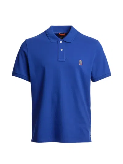 Parajumpers Logo-patch Polo Shirt In Blue