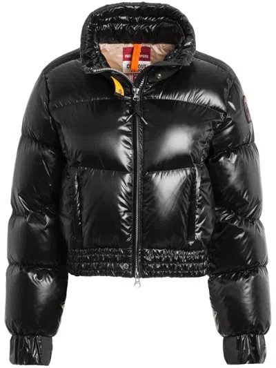 Parajumpers Logo-patch Puffer Jacket In Black