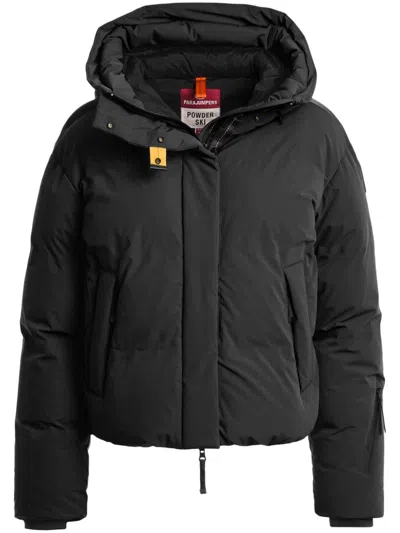 Parajumpers Logo-patch Puffer Jacket In Black