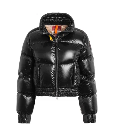 Parajumpers Logo-patch Puffer Jacket In Black