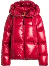 Parajumpers Logo-patch Puffer Jacket In Red